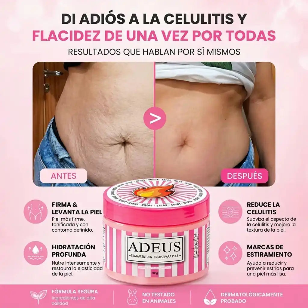 Crema Adeus - Tratamiento Intensivo Antiestrías