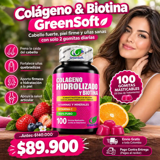 Colágeno Hidrolizado + Biotina + Vitamica C VitaGlow™