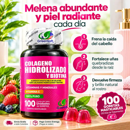 Colágeno Hidrolizado + Biotina + Vitamica C VitaGlow™