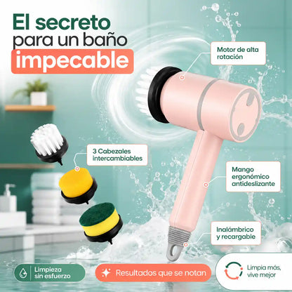 Cepillo de Limpieza Eléctrico Giratorio 3 en 1
